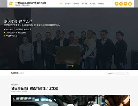 台巨纺织（上海）有限公司网站建设